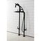 Aqua Vintage CCK8100DL Freestanding Tub Faucet with Supply Line, Stop Valve, Matte Black CCK8100DL - alternate 4